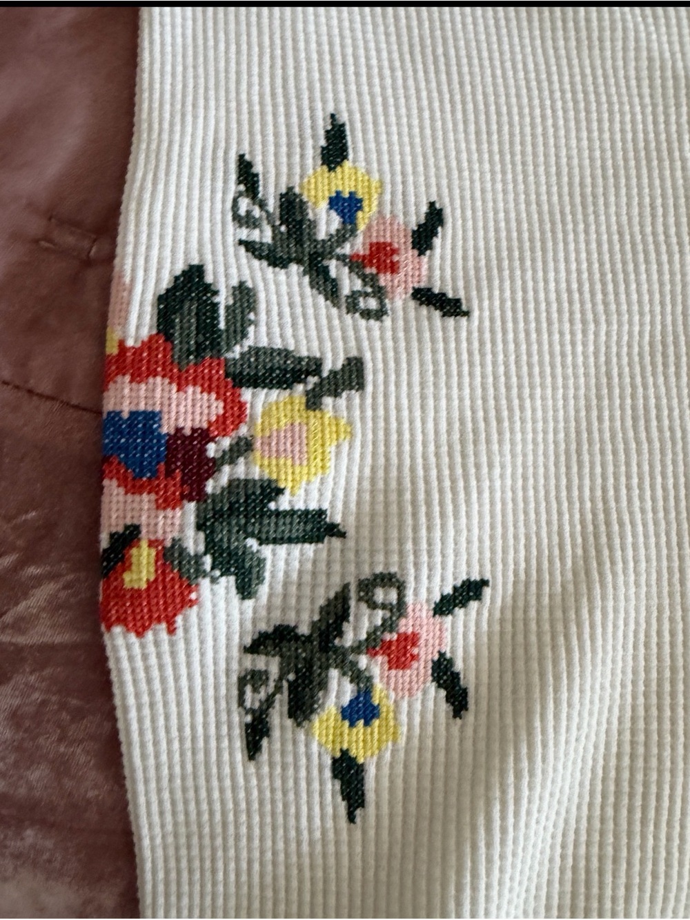 Anthropologie LyreBird Oversized Embroidered Sporty Tee XL - Picture 4 of 7